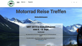 What Motorrad-reise-treffen.de website looked like in 2018 (5 years ago)