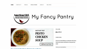 What Myfancypantry.com website looked like in 2018 (5 years ago)