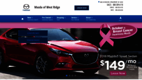 What Mazdaofwestridge.com website looked like in 2018 (5 years ago)