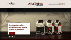 What Morbeans.co.uk website looked like in 2018 (5 years ago)