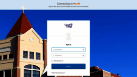 What Moodle.carroll.edu website looked like in 2018 (5 years ago)