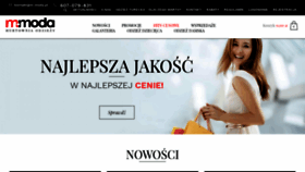 What M-moda.pl website looked like in 2018 (5 years ago)