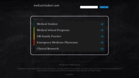 What Medicalstudent.com website looked like in 2018 (5 years ago)