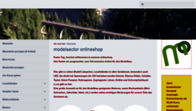What Modelsector.com website looked like in 2018 (6 years ago)