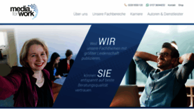 What Mediaforwork.de website looked like in 2018 (5 years ago)