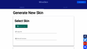 What Mineskin.org website looked like in 2018 (5 years ago)