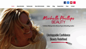 What Michellephillips.com website looked like in 2018 (5 years ago)