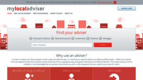 What Mylocaladviser.co.uk website looked like in 2018 (5 years ago)
