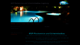 What Msp-poolservice-und-schwimmbadbau.de website looked like in 2018 (5 years ago)