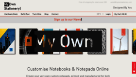 What Myownstationery.com website looked like in 2018 (5 years ago)