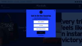 What Marshalls.com website looked like in 2018 (5 years ago)