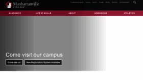 What Mville.edu website looked like in 2018 (5 years ago)