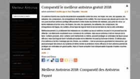 What Meilleurantivirusgratuit.net website looked like in 2018 (5 years ago)