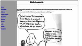 What Mathebaustelle.de website looked like in 2018 (5 years ago)