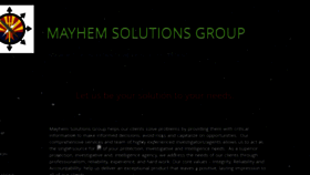 What Mayhemsolutionsgroup.com website looked like in 2018 (5 years ago)