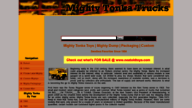 What Mightytonka.com website looked like in 2018 (5 years ago)