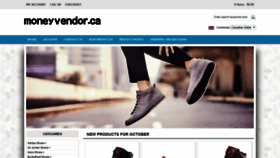 What Moneyvendor.ca website looked like in 2018 (5 years ago)