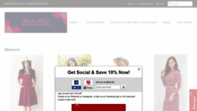 What Modestpop.com website looked like in 2018 (6 years ago)