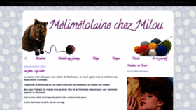 What Melimelolaine.com website looked like in 2018 (5 years ago)