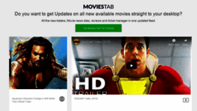 What Movies-tab.com website looked like in 2018 (5 years ago)