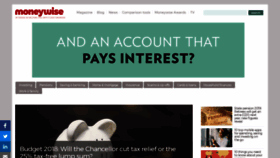 What Moneywise.co.uk website looked like in 2018 (5 years ago)