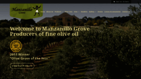 What Manzanillogrove.com.au website looked like in 2018 (5 years ago)