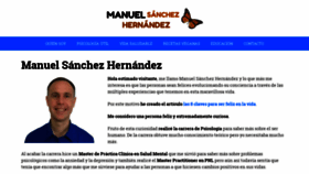 What Manuelsanchezhernandez.com website looked like in 2018 (5 years ago)