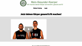 What Mein-gesunder-koerper.de website looked like in 2018 (5 years ago)