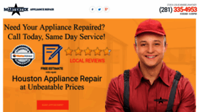 What Mastertexappliance.com website looked like in 2018 (6 years ago)