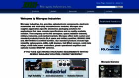 What Micropac.com website looked like in 2018 (5 years ago)
