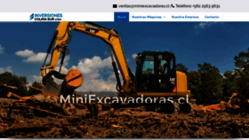 What Miniexcavadoras.cl website looked like in 2018 (5 years ago)