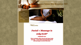 What Massagespring.com website looked like in 2018 (5 years ago)