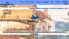 What Marathondulac-annecy.com website looked like in 2018 (5 years ago)