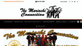 What Mariachiconnection.com website looked like in 2018 (5 years ago)