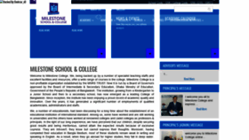 What Milestonecollege.com website looked like in 2018 (5 years ago)