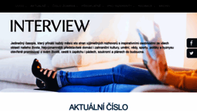 What Magazin-interview.cz website looked like in 2018 (5 years ago)