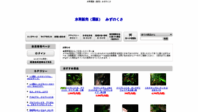 What Mizunokusa.com website looked like in 2018 (5 years ago)