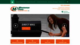 What Minutemanpressph.com website looked like in 2018 (7 years ago)