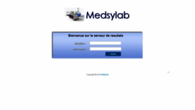 What Medsylab.com website looked like in 2018 (5 years ago)