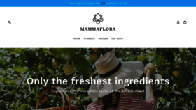 What Mammaflora.com website looked like in 2018 (5 years ago)