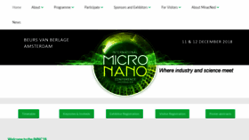 What Micronanoconference.org website looked like in 2018 (5 years ago)