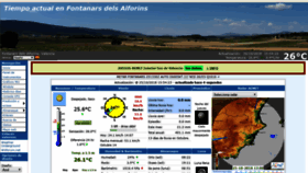 What Meteoalforins.es website looked like in 2018 (5 years ago)