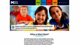 What Mattimath.com website looked like in 2018 (5 years ago)