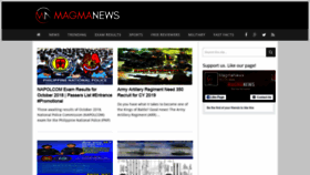 What Magmanews.com website looked like in 2018 (5 years ago)