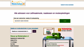 What Modemaken.nl website looked like in 2018 (5 years ago)