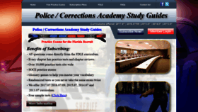 What Myfloridapoliceexams.com website looked like in 2018 (5 years ago)
