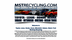 What Mstrecycling.com website looked like in 2018 (5 years ago)