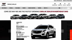 What Medinacadillac.com website looked like in 2018 (5 years ago)
