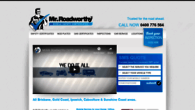 What Mrroadworthy.com.au website looked like in 2018 (7 years ago)
