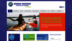 What Mundodestinos.com website looked like in 2018 (5 years ago)